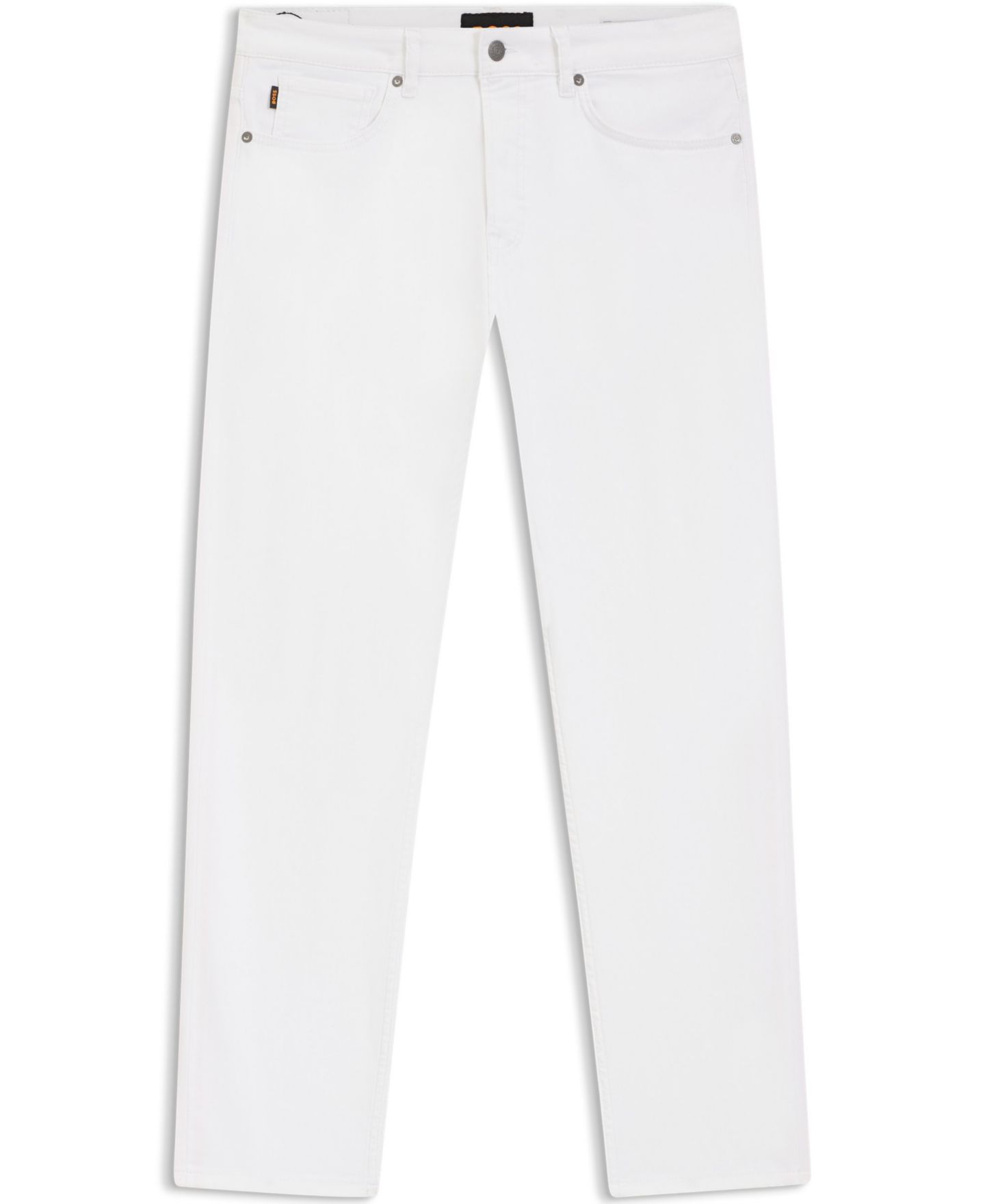 Мужские джинсы Hugo Boss Maine Soft-Motion Regular-Fit, цвет: Натуральный — фото 3