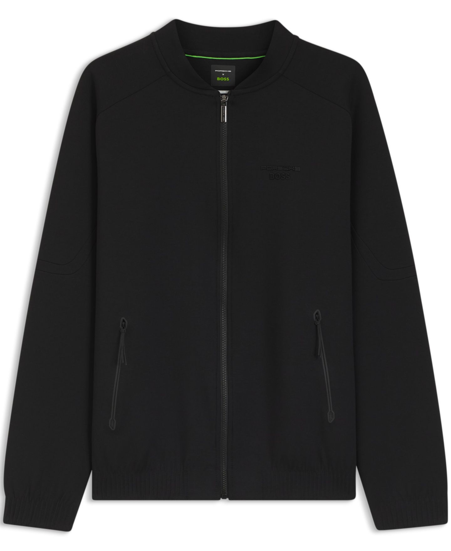 Мужской свитшот Hugo Boss BOSS x Porsche Embossed Artwork Zip-Up, цвет: Чёрный — фото 3