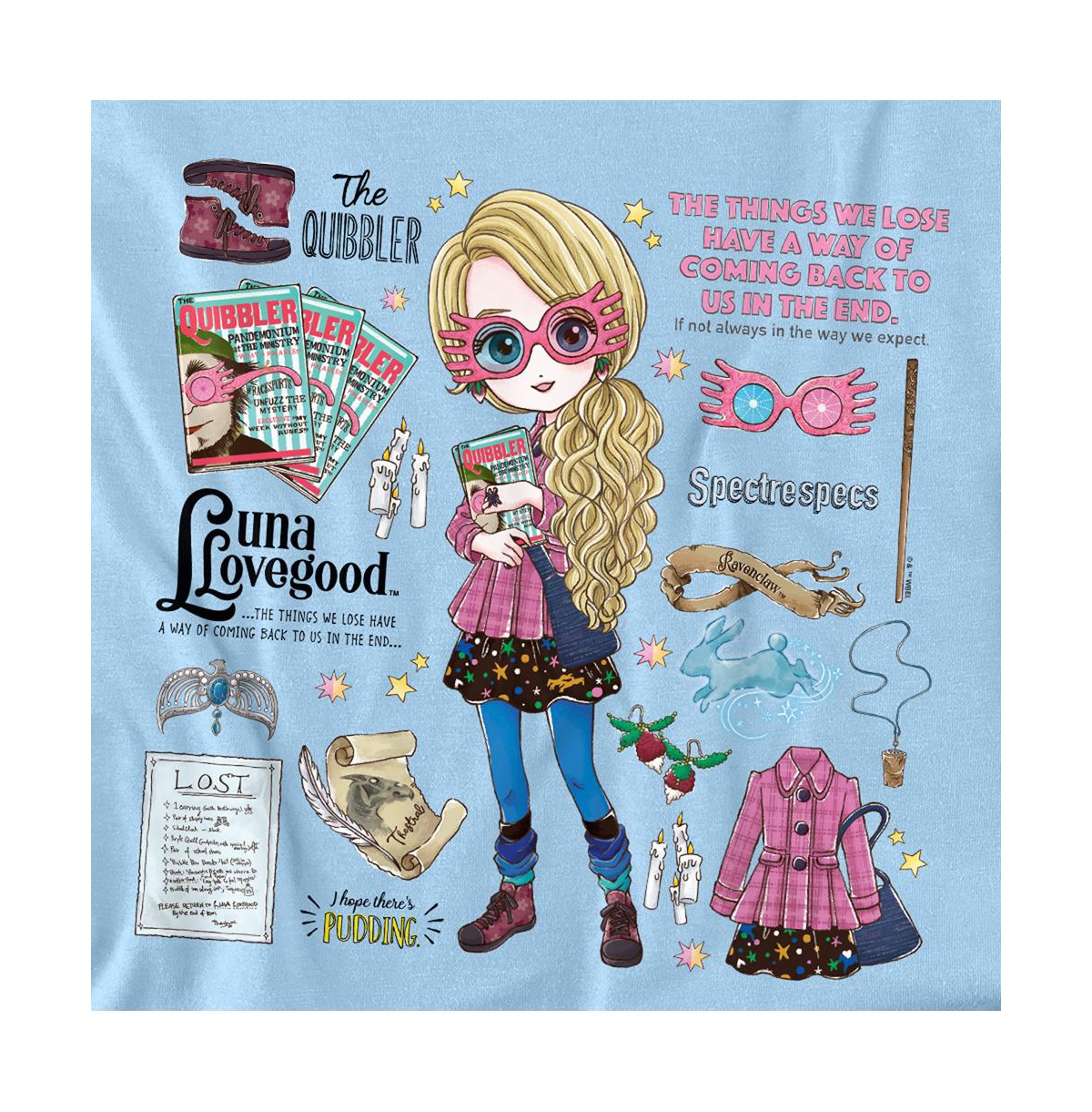 Harry Potter Men's Luna Lovegood Anime Icons T Shirt