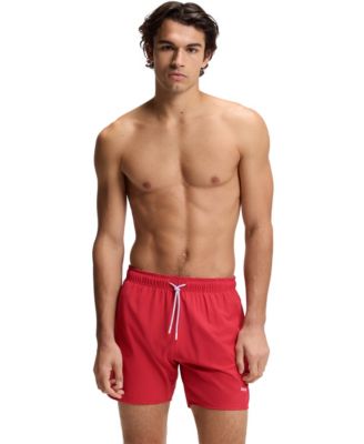 Men's Quick-Dry Logo Detail Swim Shorts