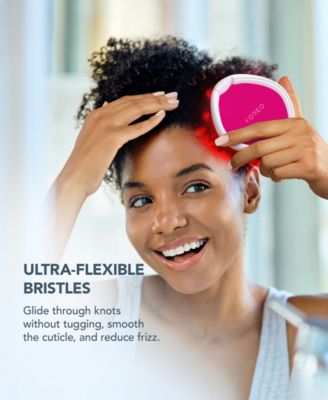 Flip Play Red LED Light Hairbrush