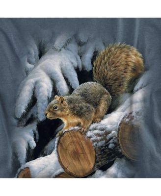 Men's Wildlife Wood Pile Squirrel T Shirt