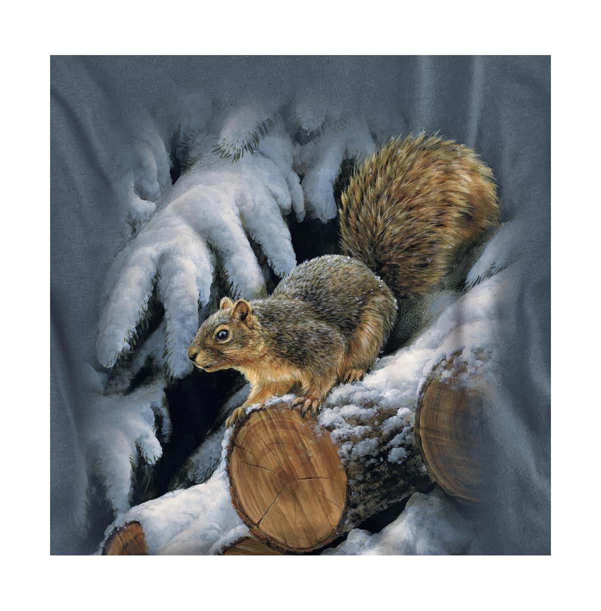 Wild Wings Men's Wildlife Wood Pile Squirrel T Shirt