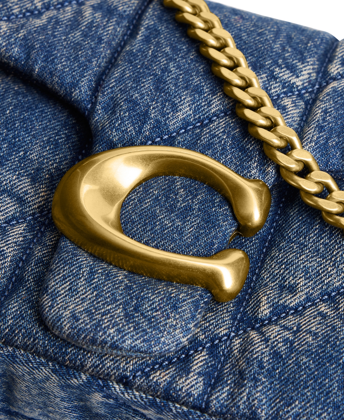 Coach Quilted Tabby Denim Small Shoulder Bag 26