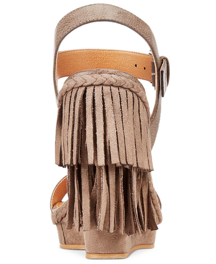 naughty monkey fringe sandals