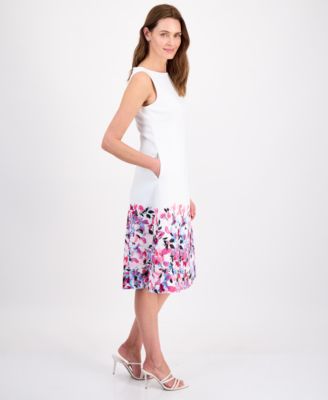 Women's Sleeveless Floral Midi Dress