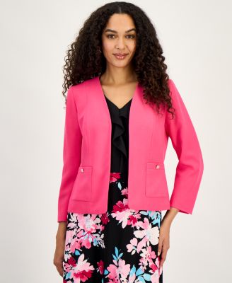 Women's Patch Pocket Open-Front Jacket