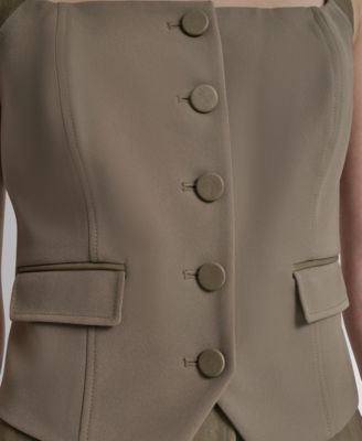 Women's Techy Sport Button-Up Vest Top