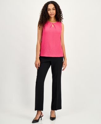Women's Textured Sleeveless Top, Regular & Petite