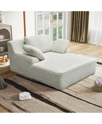 Durable Corduroy Couch with Memory Foam & Pocket Springs