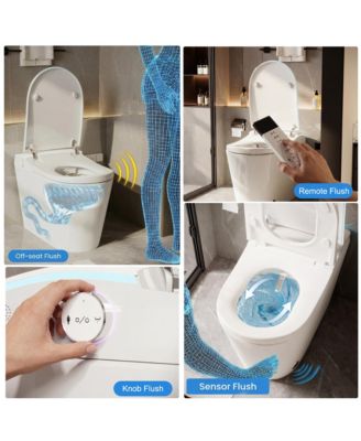 Smart Toilet With High end pulse flushing | Instant heating | Wireless remote control | Vortex flushing | Full body waterproof