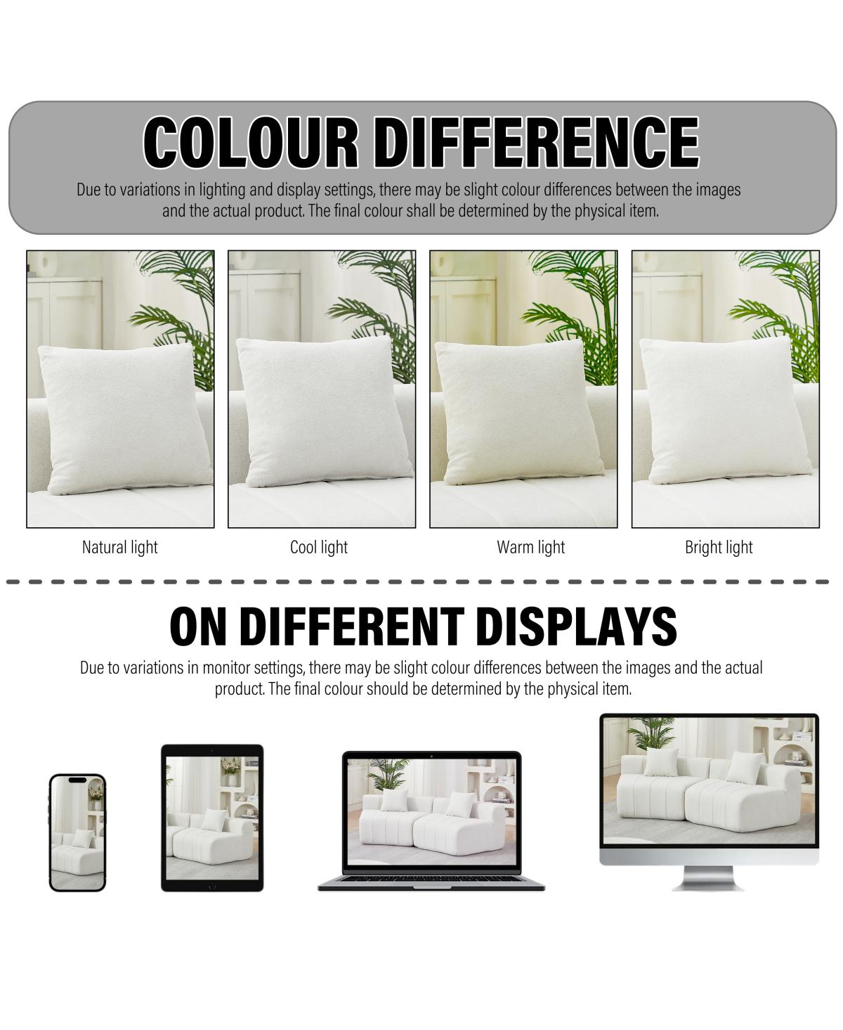 Streamdale Furniture Chenille curved sectional sofa with 6 pillows, modular semi-circular sofa for any room