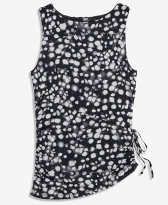 Women's Printed Mesh Sleeveless Top