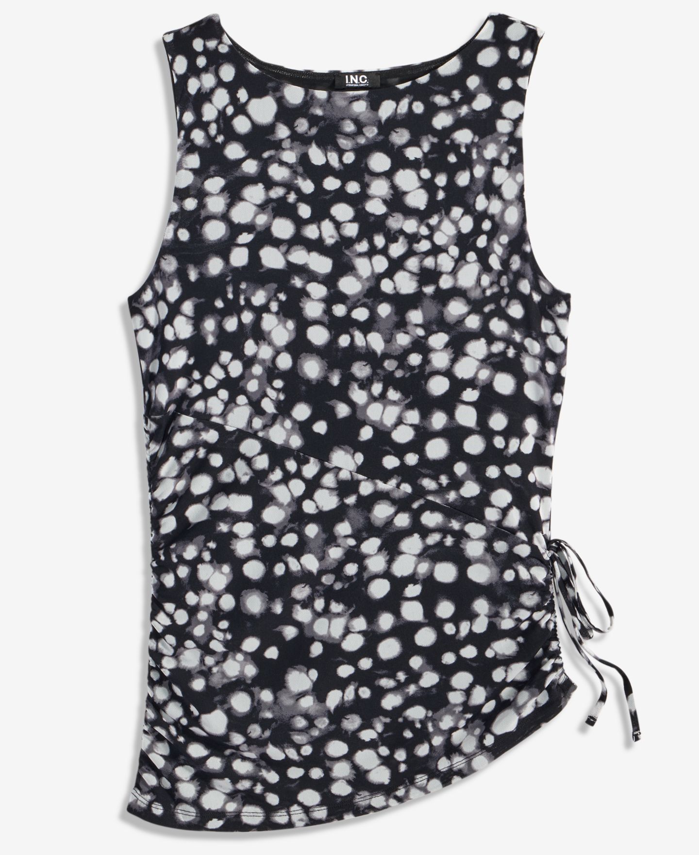 Женский топ I.N.C. International Concepts Printed Mesh Sleeveless, цвет: Чёрный — фото 6