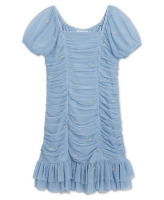 Girls' 7-16 Square Neck Knee-Length Dress