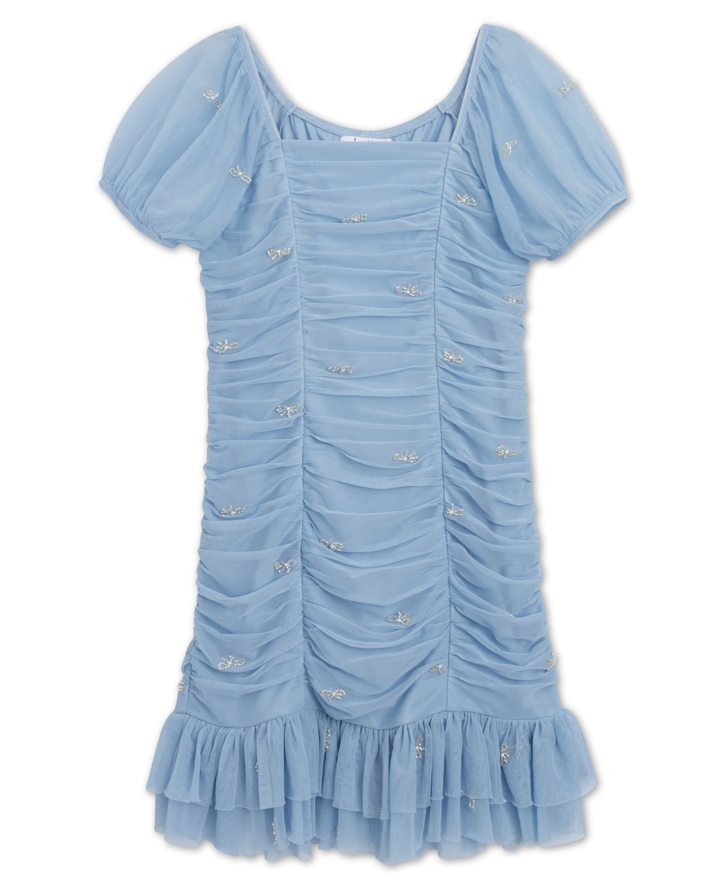 Платье Speechless Square Neck Knee-Length Dress для девочек, цвет: Синий — фото 2