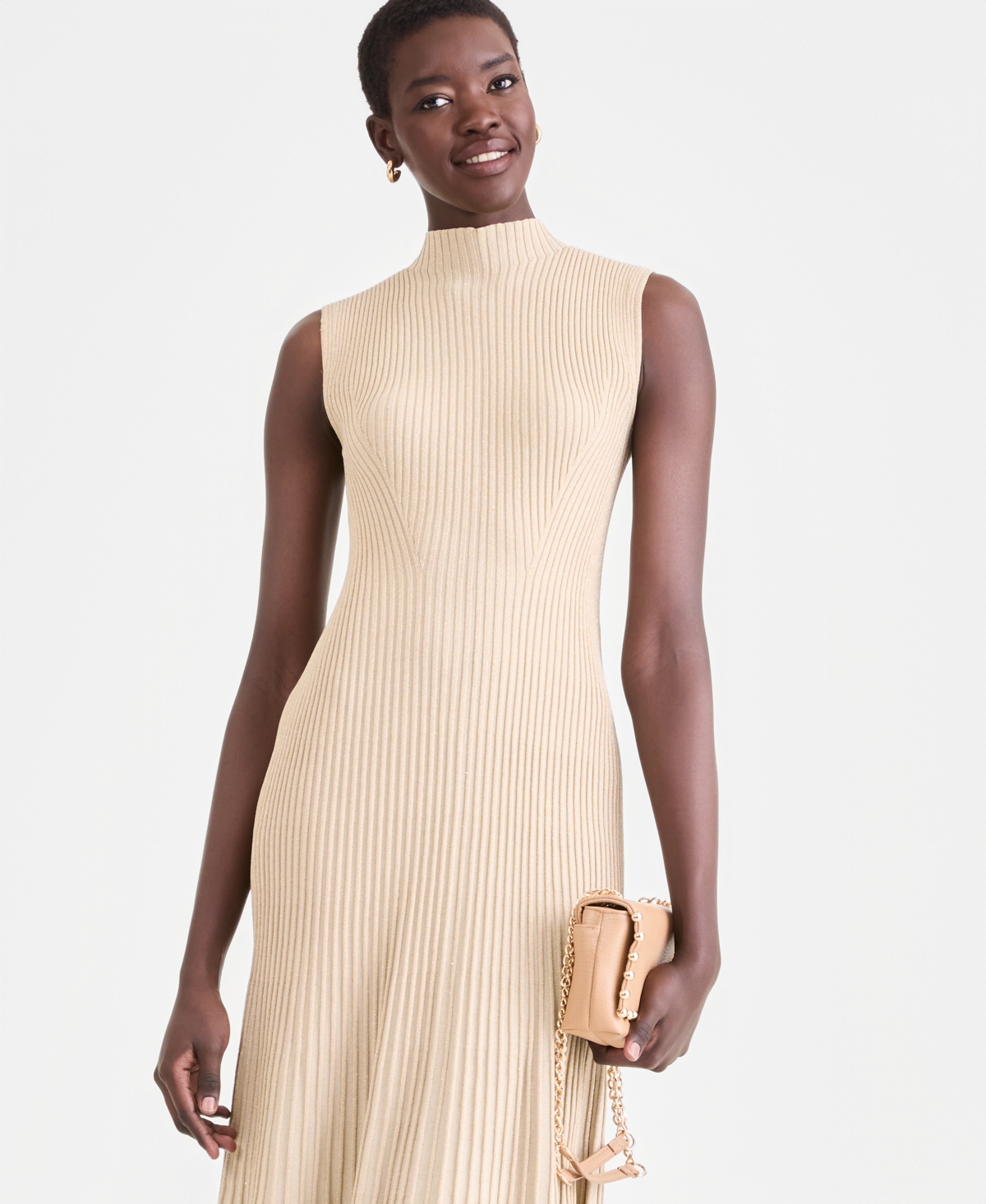 I.n.c. International Concepts Women's Cap-Sleeve Sweater Dress, Exclusively at Macy's