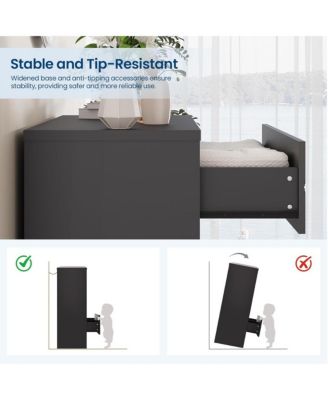 “ 4-Drawer Tall Bedroom Dresser with Gold Handles & Storage”