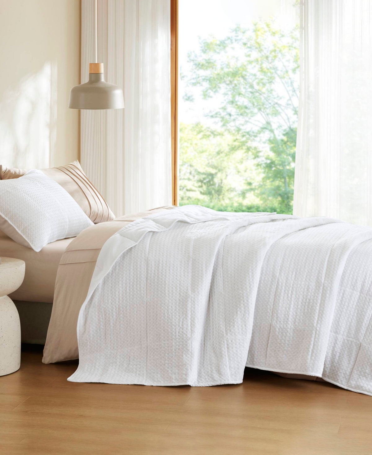 510 Design Mina Waffle Weave Textured 2-Pc. Quilt Set, Twin/Twin Xl