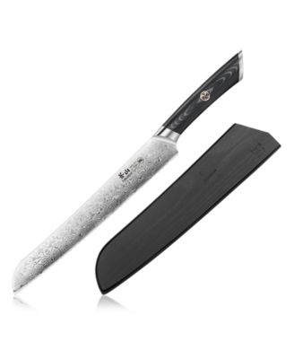 Kuro Series Steel 9" Bread Knife with Sheath