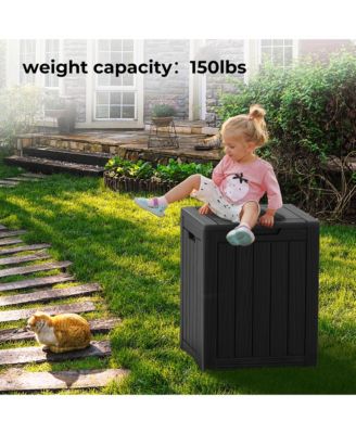 28 Gallon Waterproof Outdoor Resin Storage Patio Boxes
