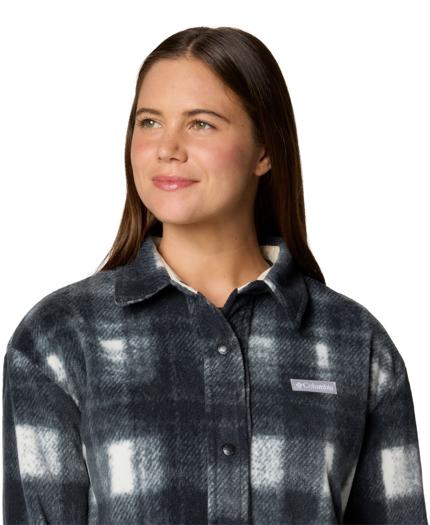 Женская куртка Columbia Benton Springs II Fleece Shirt Jacket, цвет: Меловой — фото 6