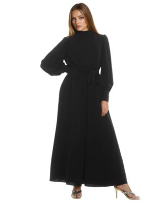 Women's Isaliah Mockneck Blouson Sleeve Maxi Dress