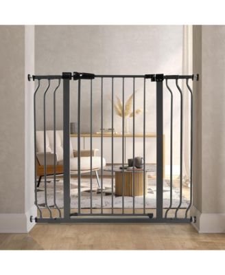 BalanceFrom Walk Thru Safety Gate, Fits 29.1-43.3" Openings, 36” Tall, Graphite