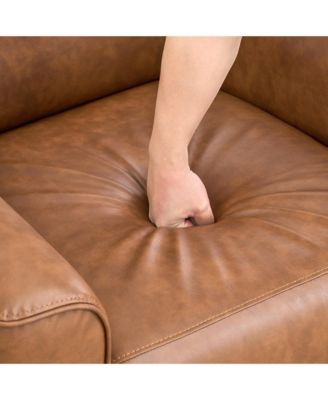 Power Recliner Chair Swivel Rocking Glider PU Leather Upholstered Glider Recliner Nursery Chair