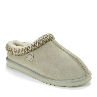 Men's Fireside by Grafton Genuine Shearling Clog Slipper with Embroidery