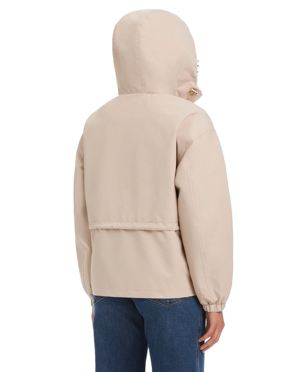 kate spade new york Women's Magic Print Cropped Anorak With Attached Hood