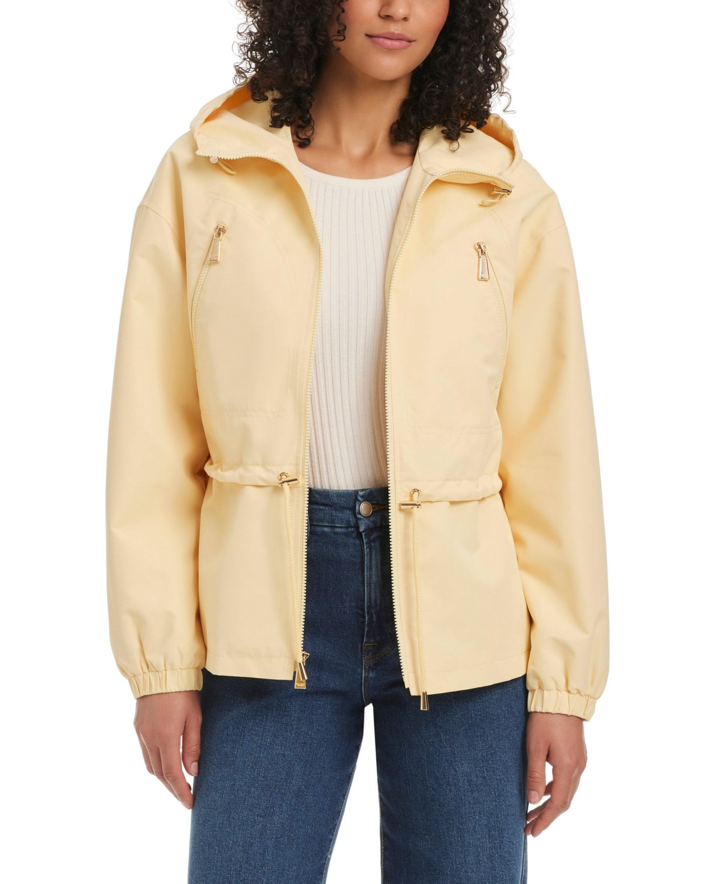 Женская куртка Kate Spade New York Magic Print Cropped Anorak With Attached Hood, цвет: Сливочный — фото 6