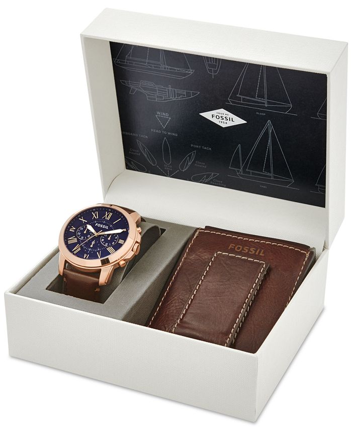 Fossil watch clearance and wallet set