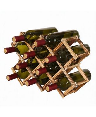 Foldable Wine Rack for Countertop and Cabinets