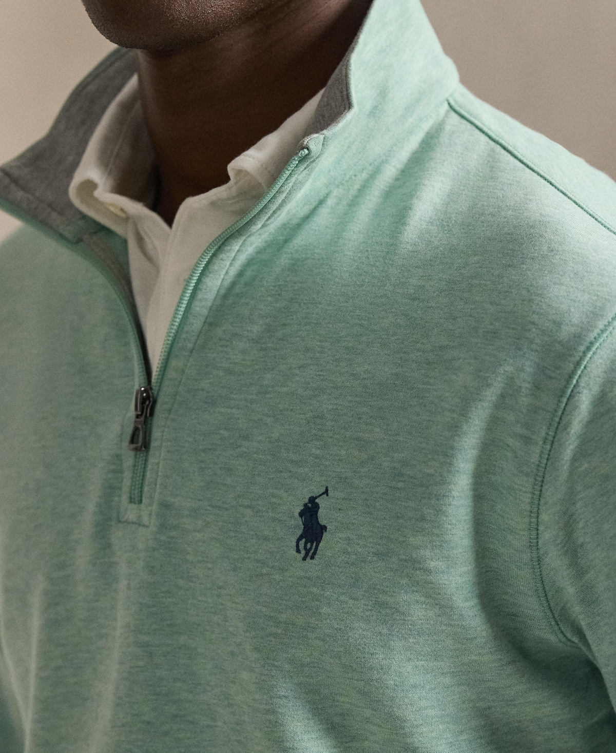 Polo Ralph Lauren Men's Quarter-Zip Pull-On Sweater
