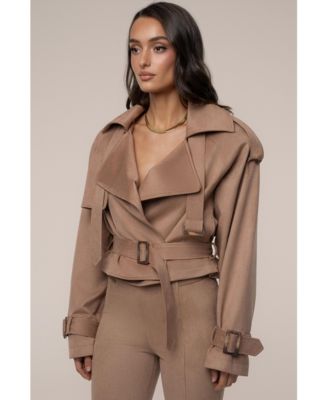 Women's Latte Cropped Jacket
