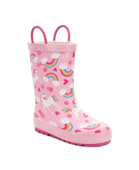 Ботинки Western Chief Unicorn Fields Rain Boot для девочек, цвет: Розовый