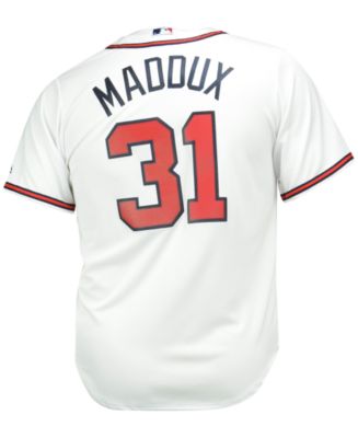 Greg Maddux Atlanta Braves Majestic Cool Base Player Jersey - White