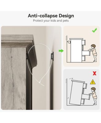 Modern 6-Drawer Dresser for Bedroom, Wide Chest of Drawers Storage Organizer