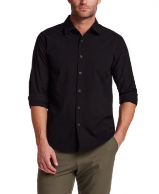Men's Long-Sleeve Mini Seersucker Shirt