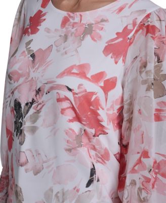 Women's Mixed Media Long-Sleeve Top