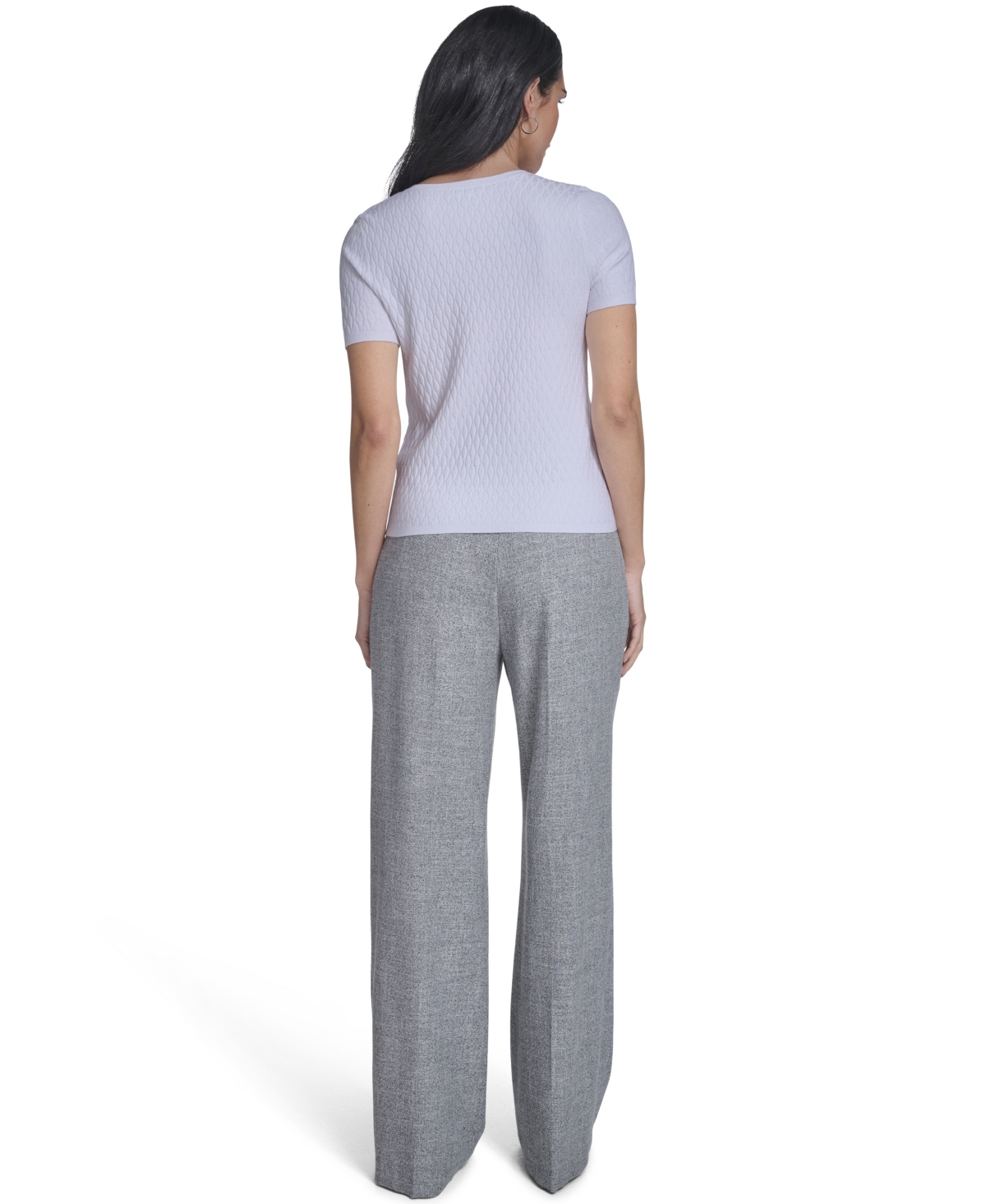 Calvin Klein Women's Short-Sleeve Textured Sweater