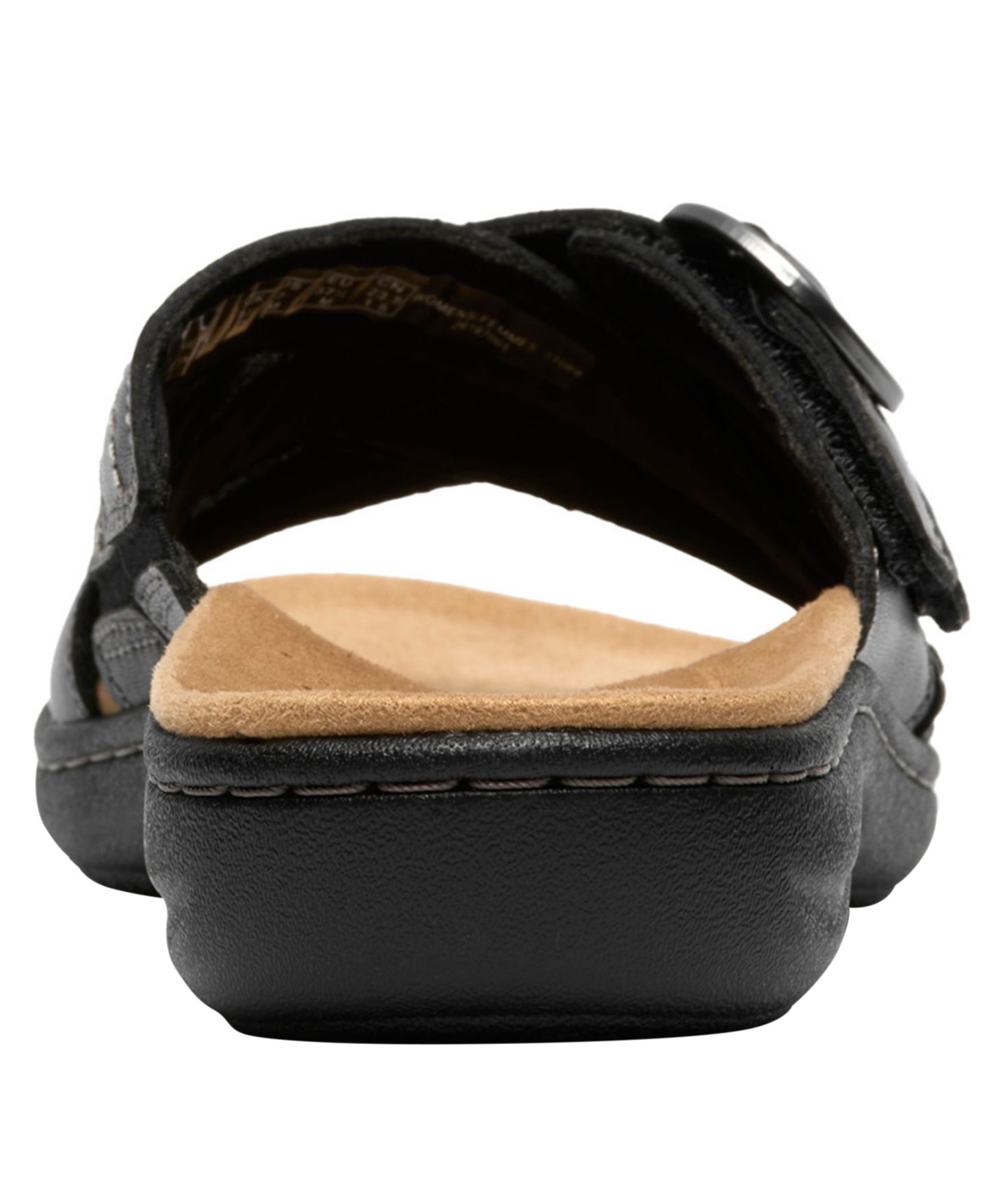 Женские сандалии Clarks Collection Laurieann Opal Round Toe, цвет: Чёрный кожаный — фото 3