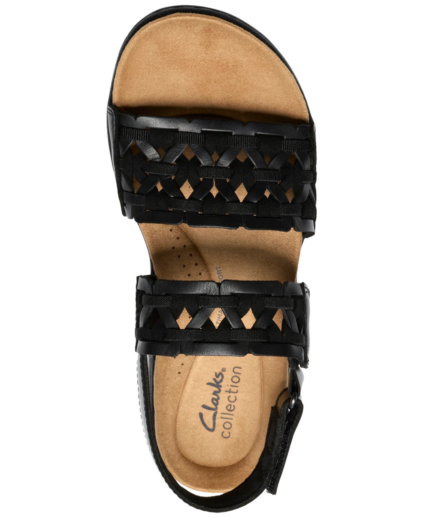 Женские сандалии Clarks Collection Laurieann Lily Round Toe, цвет: Чёрный кожаный — фото 4