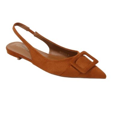 Women's Rossana Slingback Flats with Ornamental Buckle