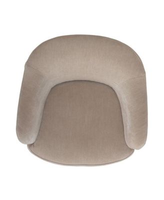 Accent Dining Chair with Castors - Squared Arm - Wicker Upholstry