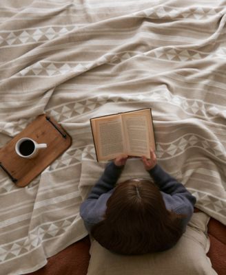 Alberta Cotton Blend Breathable Blanket, Twin