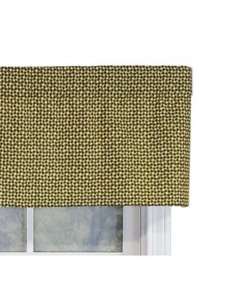 Cabana Trellis Window Treatment Tailored Premium Quality Valance 3" Rod Pocket 50" x 14" Yellow