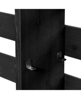 Streamdale Outdoor Potting Bench with Wheels, Hutch, Stainless Steel Top, Black