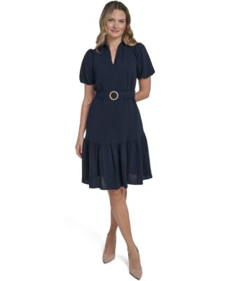 Petite Tiered Shirt Dress